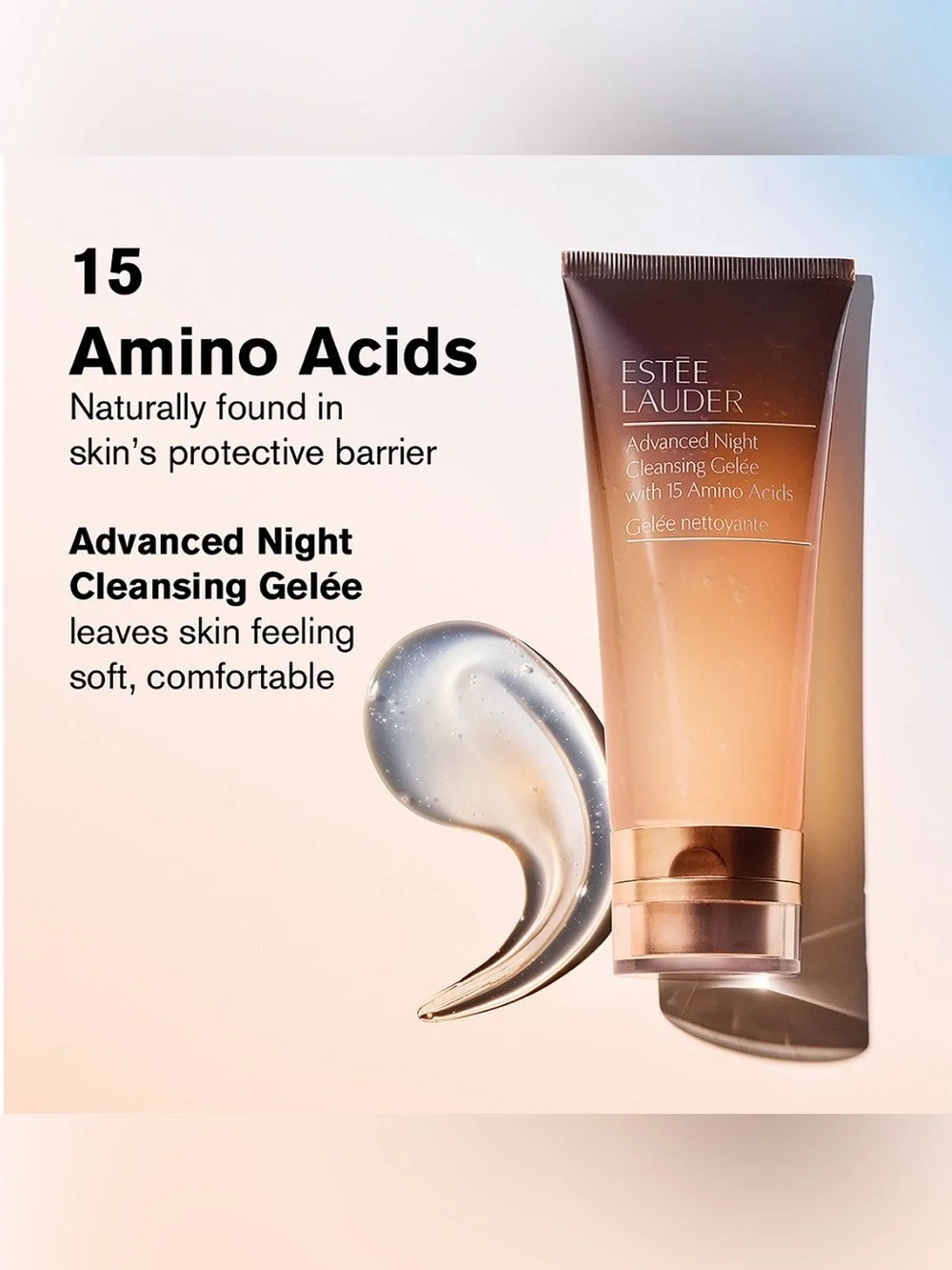 Estee Lauder removes acids cleansing